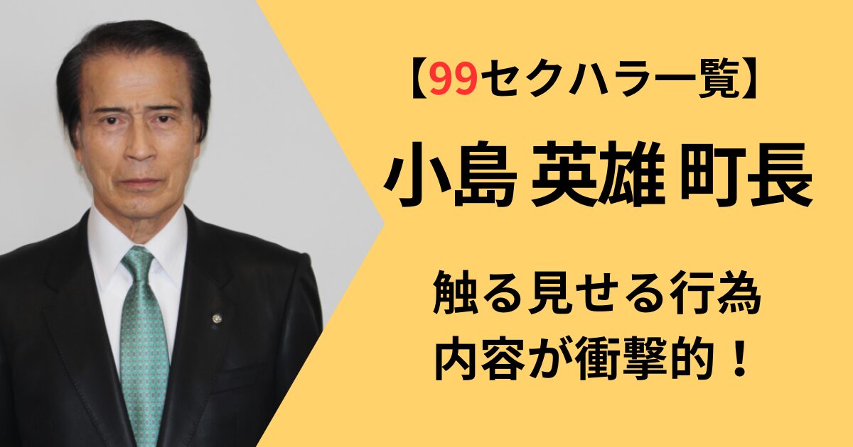 小島英雄町長の99のセクハラ認定一覧